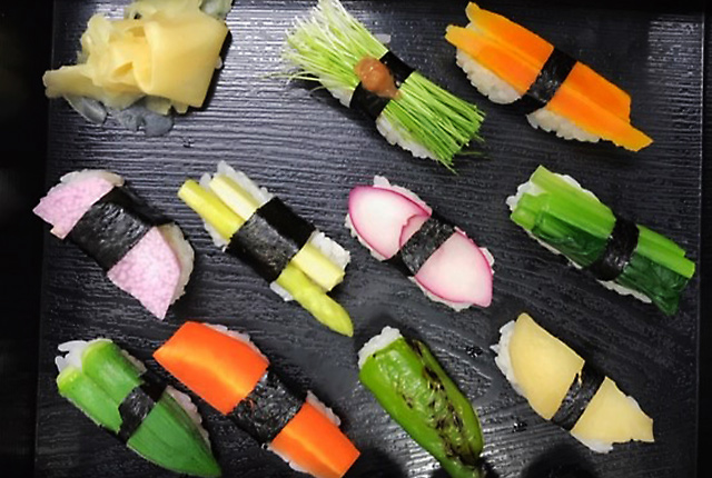 野菜のお寿司